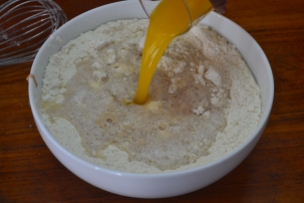 flour mix meled margarine